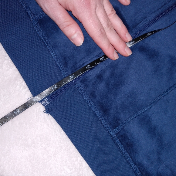 Juicy Couture Velour Full Zip Track Jacket Womens XXL Navy Blue Y2K(fits Like L) - Picture 10 of 12